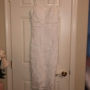 White cocktail dress